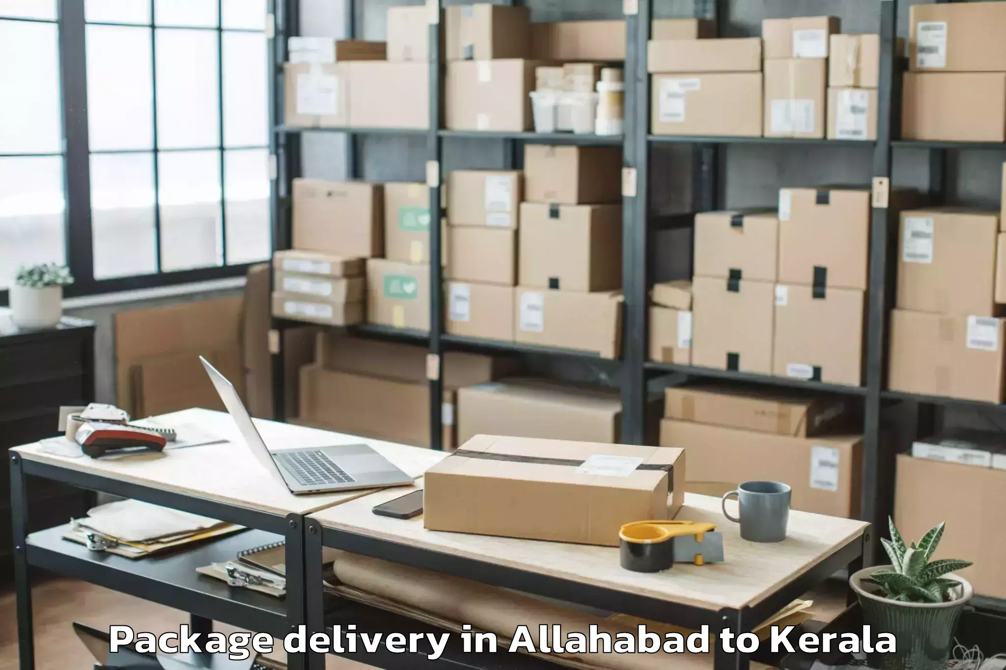 Trusted Allahabad to Piravam Package Delivery